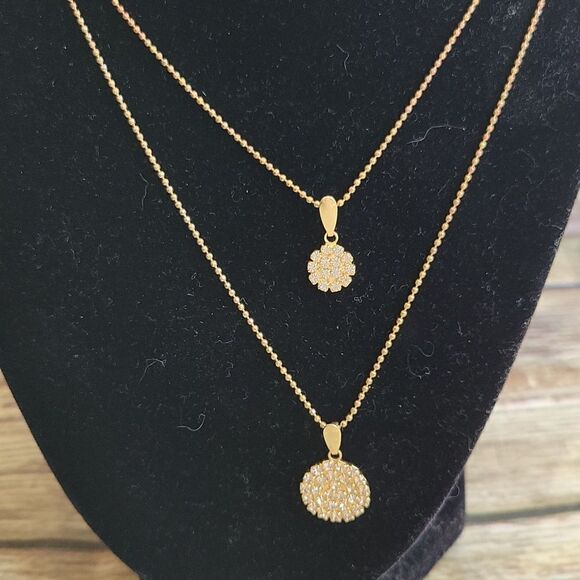 Goldtone Layered Necklace - Picture 1 of 5
